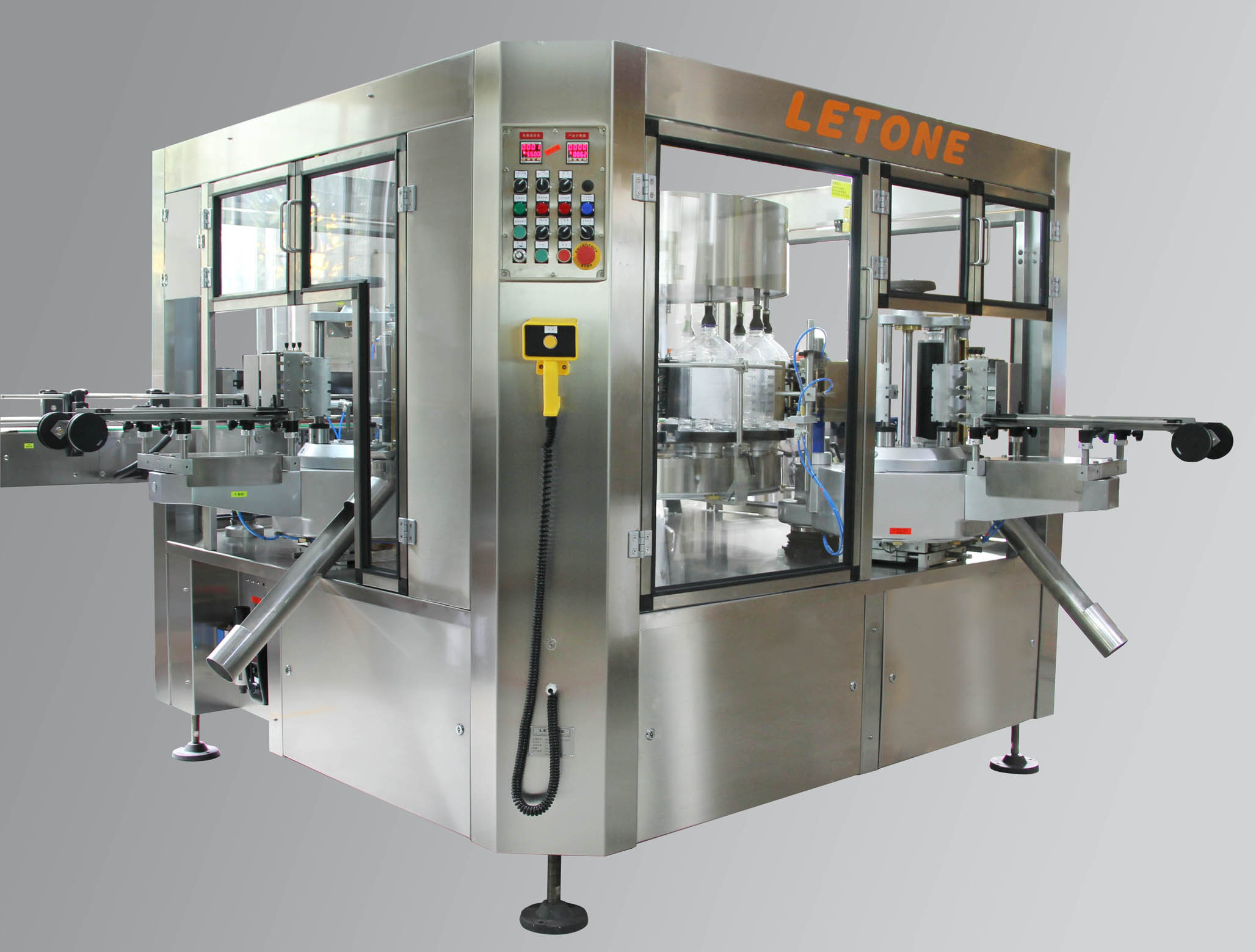 回轉(zhuǎn)式冷膠雙標貼標機